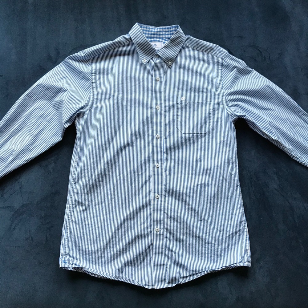 southern tide trim fit striped‎ button down shirt
